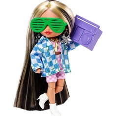 Кукла IQchina Barbie Экстра Минис HGP62-2 брюнетка со светлыми прядями