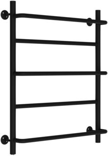Электрический полотенцесушитель TERMAX лесенка Волна 2 500х600 3/4" 5 полок, чёрный