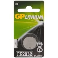 Батарейка CR2032 "GP" Lithium (блистер, 3V, литиевая) (1 шт.) (арт. CR2032-C1)