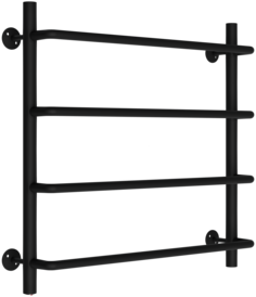 Электрический полотенцесушитель TERMAX Волна TEL15050-3 500х500 3/4" 4 полки, чёрный