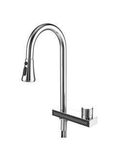 Смеситель для кухни Feinise Y40164 с выдвижным поворотным изливом 4 режима