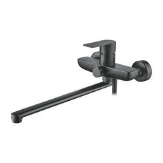 Смеситель для ванны и душа черный LEDEME L72218B