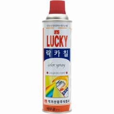 Краска-аэрозоль LUCKY серая глянцевая 420мл (40шт/уп) Lc-337