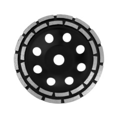 Чашка алмазная зачистная ТУНДРА PRO, повышенный ресурс, двухрядная, 180 мм
