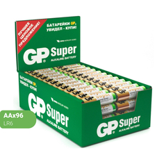 Батарейки GP Super уп.AA/LR6/15A алкалин. 96шт/уп, 4шт/бл