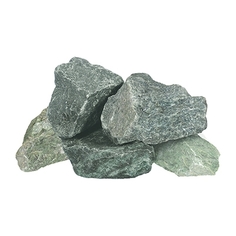 Камень "Хакасский жадеит", колотый, средний (70-140 мм), в коробке 10 кг "Банные штучки" /