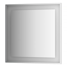 Зеркало в багетной раме со встроенной Led-подсветкой Evoform BY 2211, 90х90 3000 К