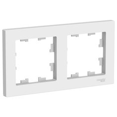 Рамка Systeme (Schneider) Electric Atlas Design, ATN001302, лотос 2-постовая универсальная