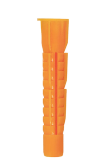 Дюбель универсальный FIXXTOOLS 8х52 оранжевый без бортика упак 50шт