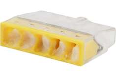 Экспресс-клемма строительно-монтажная СМК 2273-245 5-проводная 0.5-2.5кв.мм с пастой (уп.1 Rexant