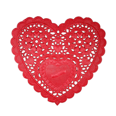 Салфетки бумажные Сердце ажурное 20 шт Сфера