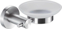 Мыльница стеклянная HB8302, полированная сталь Haiba