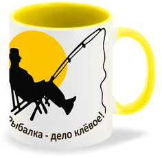 Кружка CoolPodarok Рыбалка дело клевое