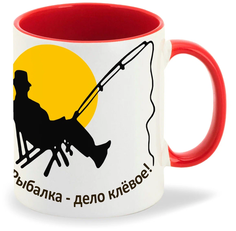 Кружка CoolPodarok Рыбалка дело клевое