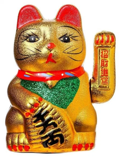 Сувенир "Кот Манэки-нэко", цвет золото Sima-Land