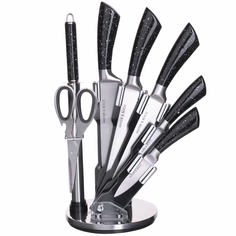 Набор кухонных ножей MAYER & BOCH, 8 предметов, черный Mayer&Boch