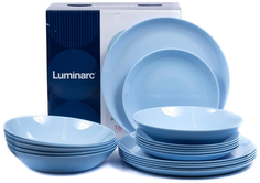 Столовый набор 18 предметов ДИВАЛИ ЛАЙТ БЛЮ Luminarc