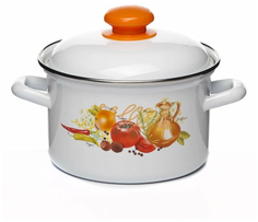 Кастрюля эмалированная Итальянская кухня 2 л No Brand