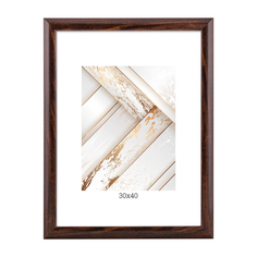 Фоторамка прямоугольная Мирам Gallery 30 х 40 темно-коричневая