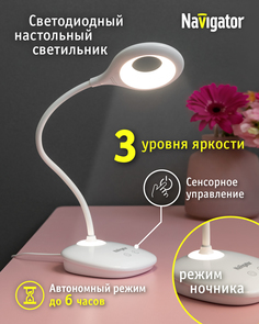 Настольная лампа Navigator NDF-D031-4W-4K-WH-LED White 93 157