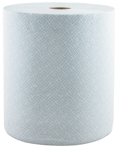 Полотенце бумажное FOCUS с голубым тиснением 2-сл h350 d330 мм 350 м.рул.