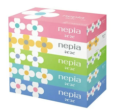 Салфетки бумажные Nepi Nepi Mate для рук и лица, двухслойные, 197х217 мм, 150 шт., 5 пачек Nepia