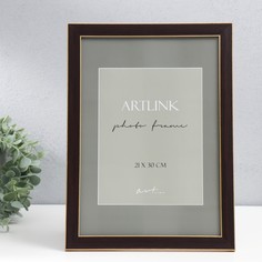 Фоторамка пластик "Adele" 21x30 см, коричневый No Brand