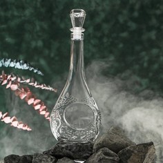 Штоф «Лоза/Капля», 500 мл, текстура МИКС(18 шт.) Хрустальный звон