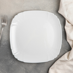 Тарелка обеденная Luminarc Lotusia, d=29 см, стеклокерамика, цвет белый(6 шт.)