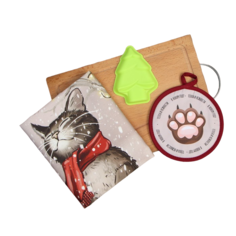 Этель Набор подарочный Этель "Снежный кот": кух.полотенце 40х73см, прихватка 17х17см; хлоп