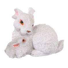 Фигурка ТПК Полиформ Заяц с зайчиком 21x15x17 см