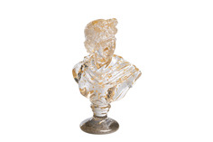 55RD4807 Статуэтка "Античный бюст" прозрачная 18*11*30см Garda Decor