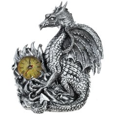 Фигурка декоративная Дракон с часами Remeco Collection 796053 ААх1, 18х10х21 см