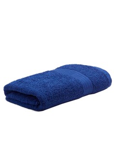 Махровое полотенце Postmart 100х180 для бани ванной бассейна Цвет темно-синий