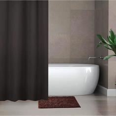 Набор для ванной SAVANNA Комфорт: штора 180?180 см, ковер 40?60 см, цвет коричневый No Brand