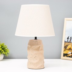 Настольная лампа RISALUX Глинка Е14 40Вт бежевый