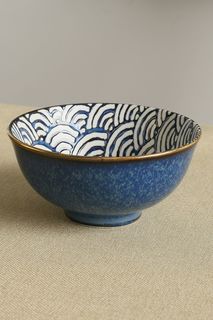 Пиала Kitchen Craft MKSATBOWL10G, 11,5 см, синий/принт