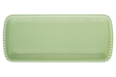 Блюдо прямоугольное Tiffany, зеленое, 36х16 см Easy Life