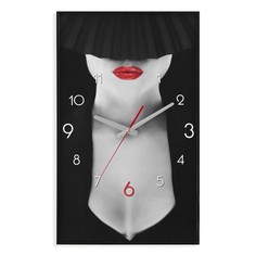 Часы-картина настенные, серия: Интерьер, "Девушка", плавный ход, 57 х 35 см, 1 АА Timebox