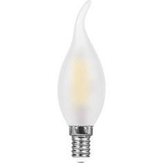Лампа FERON светод.LB-74 9W 230V E14 2700K филамент C35T мат свеча на ветру 401
