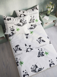 Простынь на резинке Сказка Панды 180х200 см