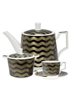 Сервиз чайный. Lenardi. Форма "Равновесие", рисунок "Волны". Фарфор. 20 предметов