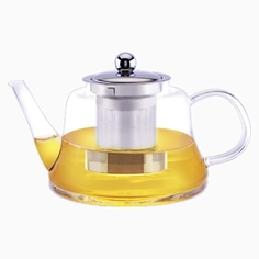 Заварочный чайник ZEIDAN из боросиликатного стекла с крышкой и съемным фильтром 850 мл