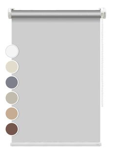 Рулонная штора FixLine Amigo BASIC THERMO Black-Out 90х180 серый