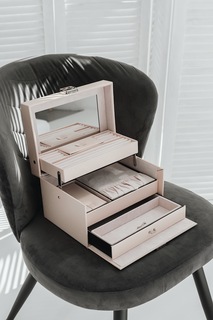 Шкатулка для украшений IsmatDecor S-777-1 бежевый