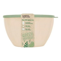 Салатник Green Republic 1,7л с крышкой лён No Brand