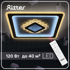 Люстра Ritter Crystal 3D светодиодная диммируемая с пультом,120 Вт 52367 3