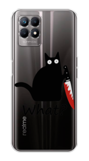 Чехол на Realme 8i "Котик с ножом" Case Place