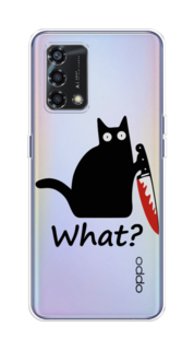 Чехол на Oppo Reno 6 Lite "Котик с ножом" Case Place