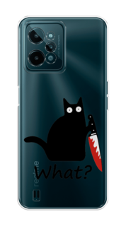 Чехол на Realme C31 "Котик с ножом" Case Place